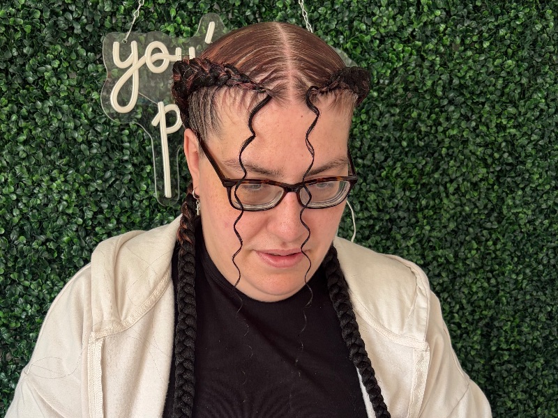 Dutch braid (2 braids)